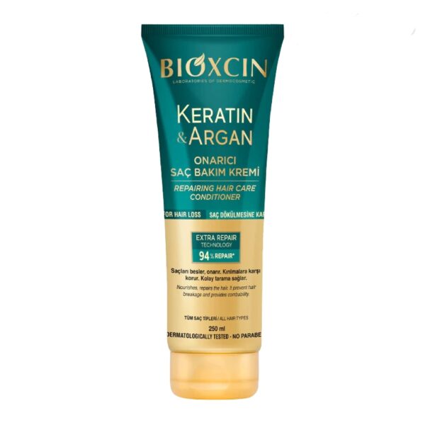 کرم مو داخل حمام حاوی کراتین و روغن آرگان بیوکسین BIOXCIN