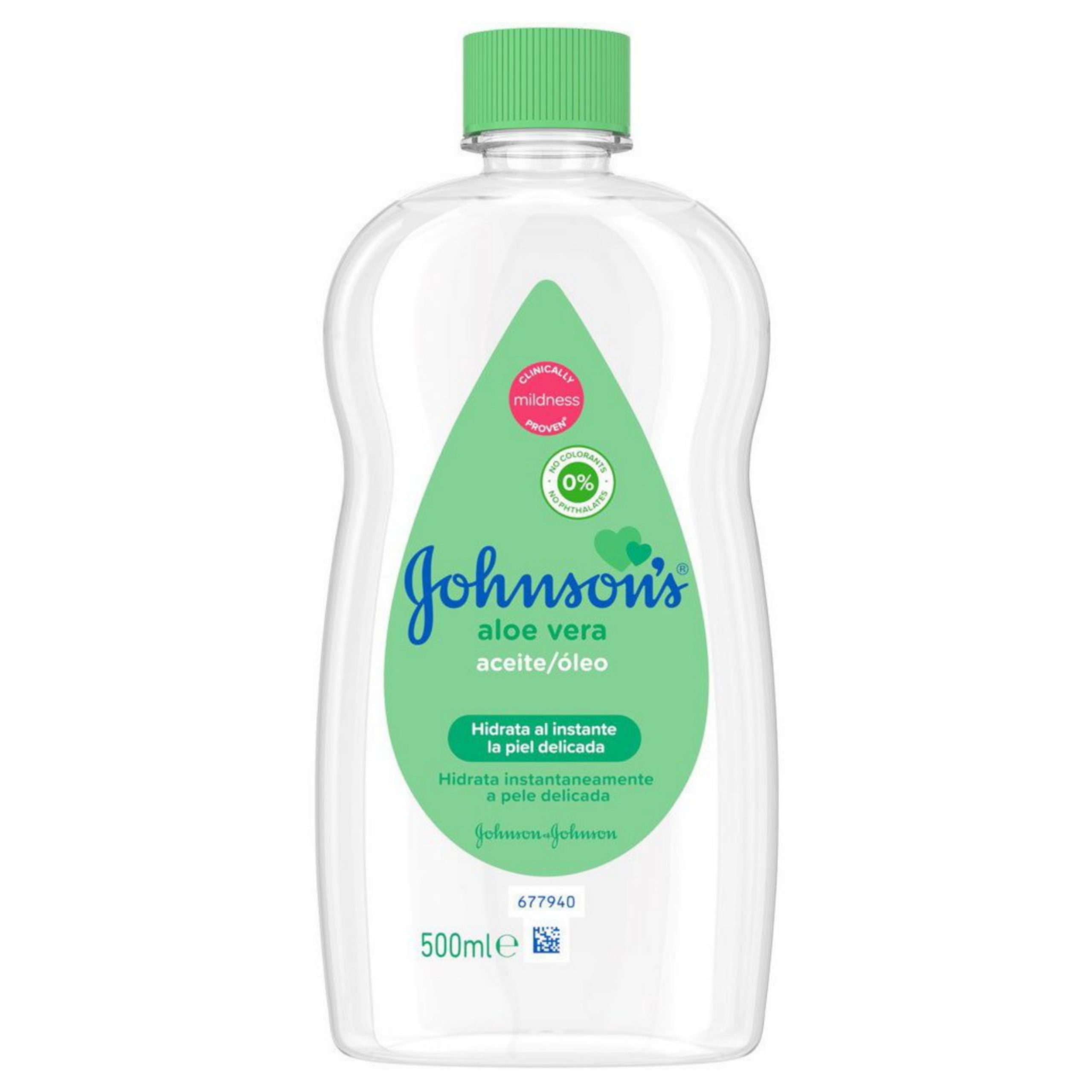 روغن بچه جانسون Johnson's حاوی آلوئه ورا ایتالیایی حجم: 500ml